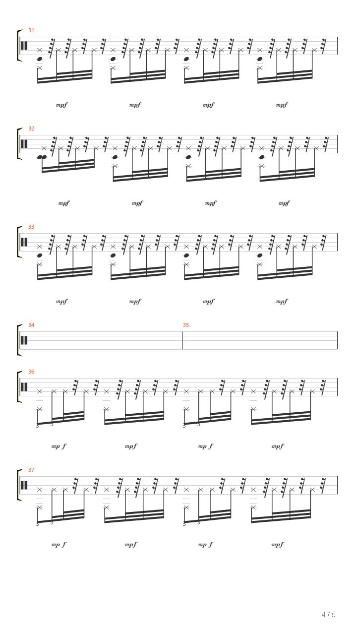 Gazel Au Fond De La Nuit吉他谱