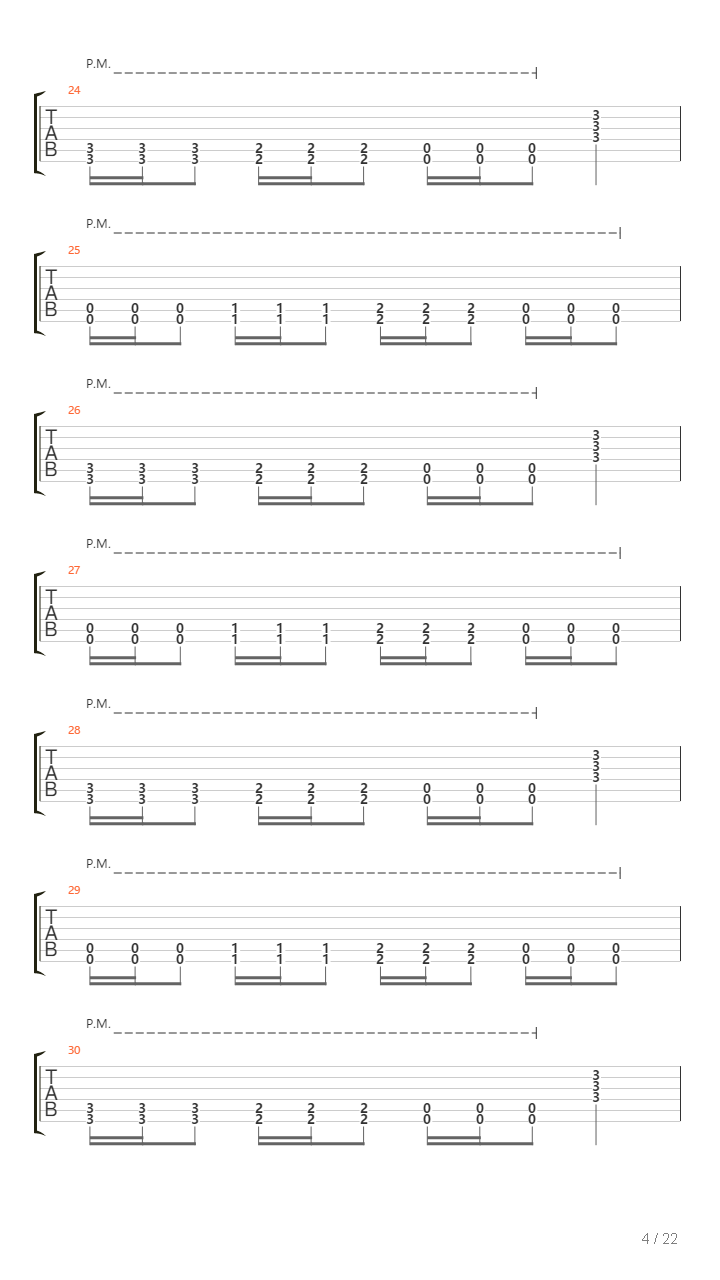 The Way Of All Flesh吉他谱