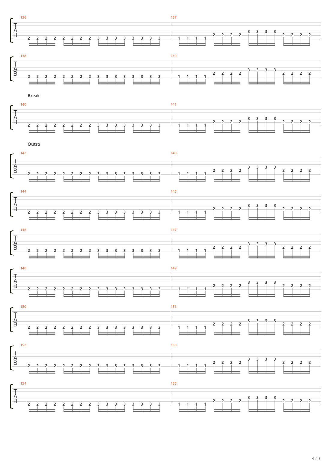 Destroyer吉他谱