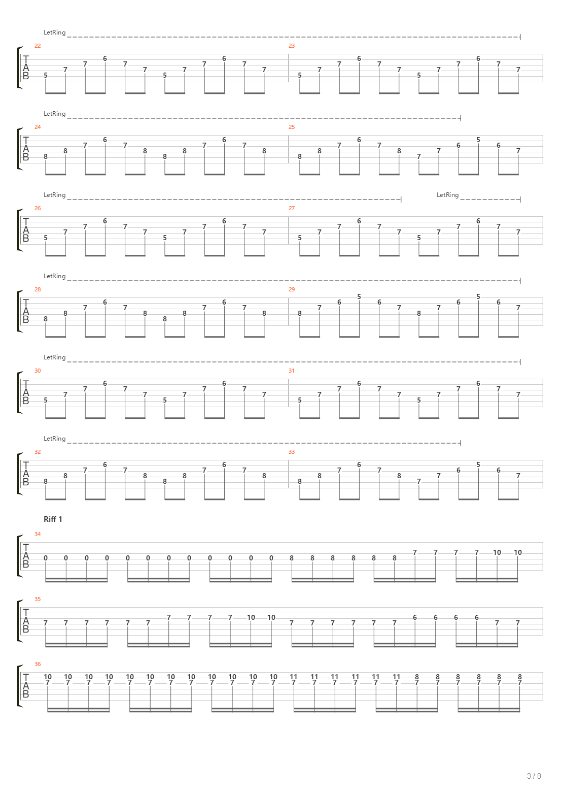 Funeral Procession吉他谱