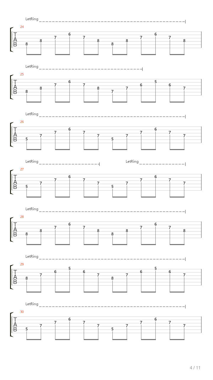 Funeral Procession吉他谱