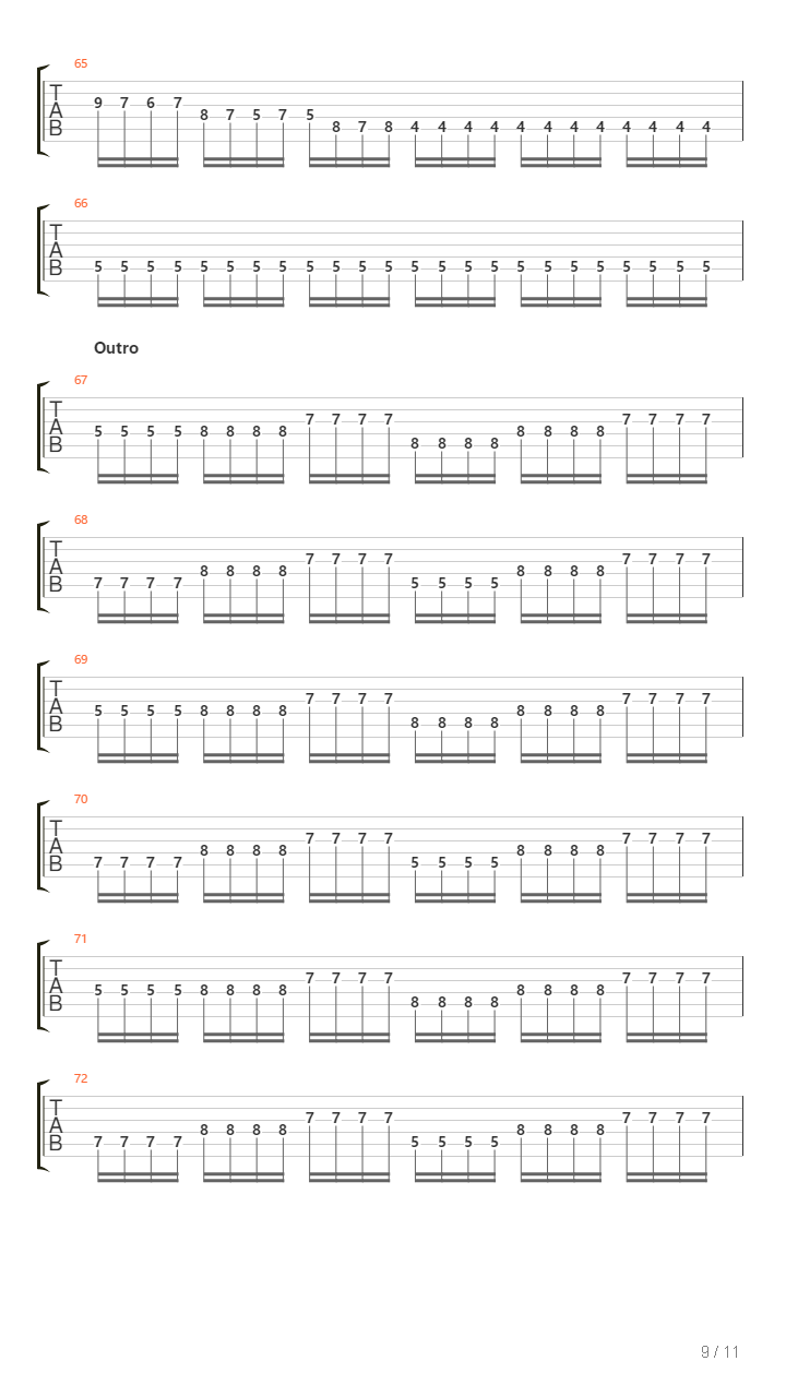 Funeral Procession吉他谱