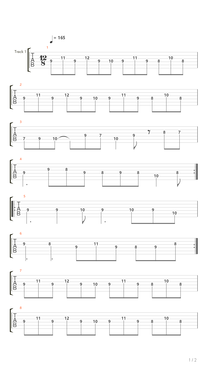 And Then Comes Lividity吉他谱