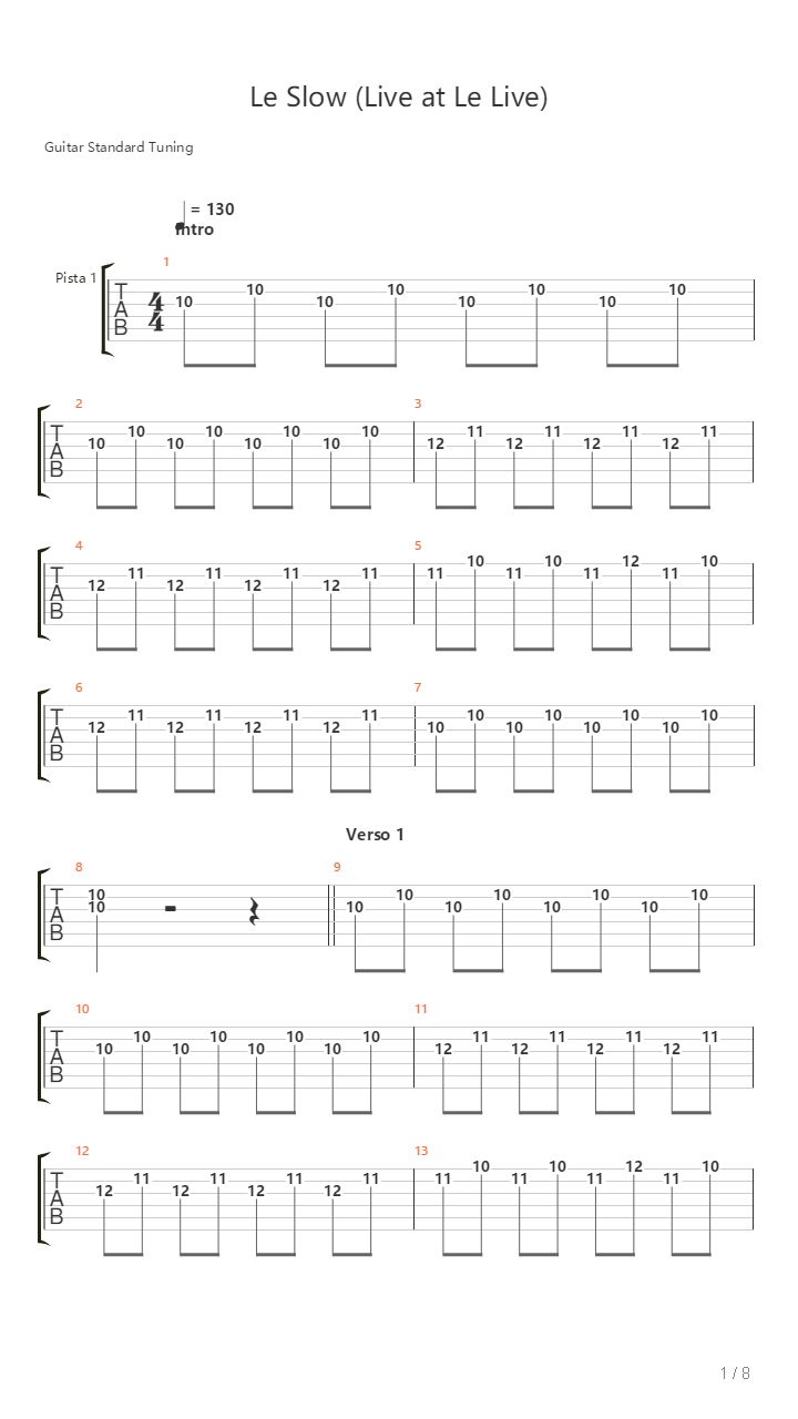 Le Slow吉他谱