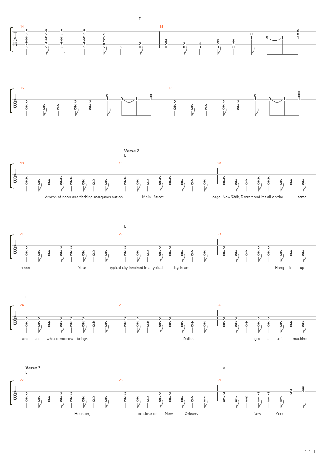 Truckin吉他谱