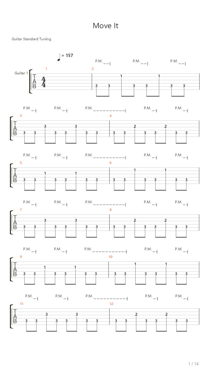 Move It吉他谱