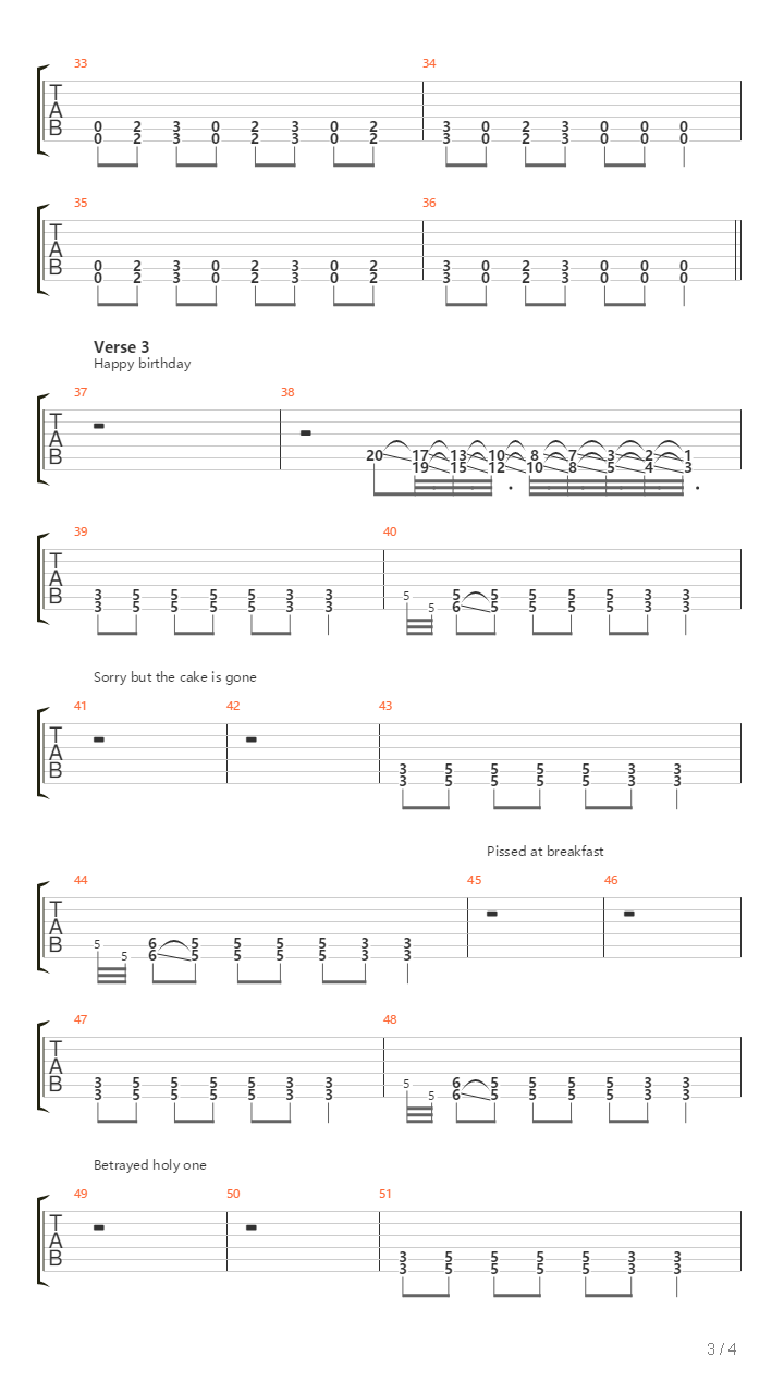 Pedestrian吉他谱