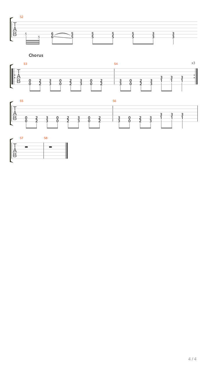 Pedestrian吉他谱