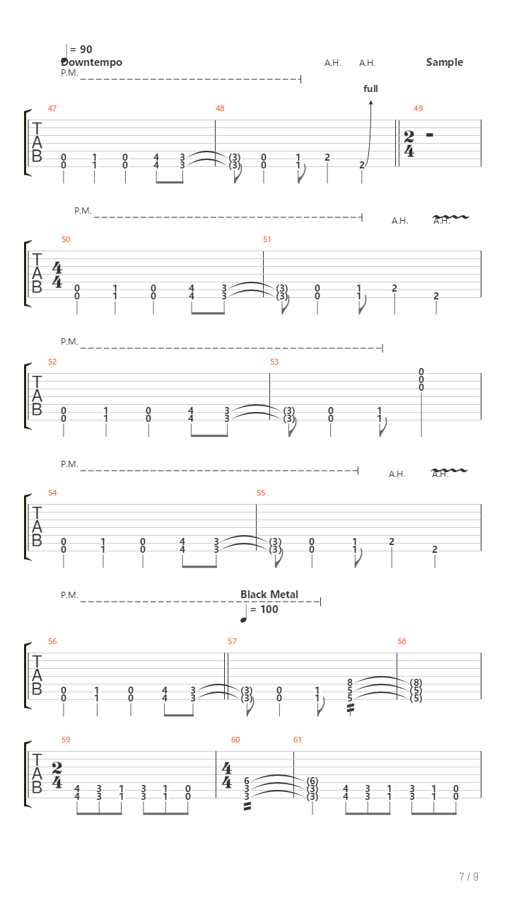 Filius Mulieris Meretricis吉他谱