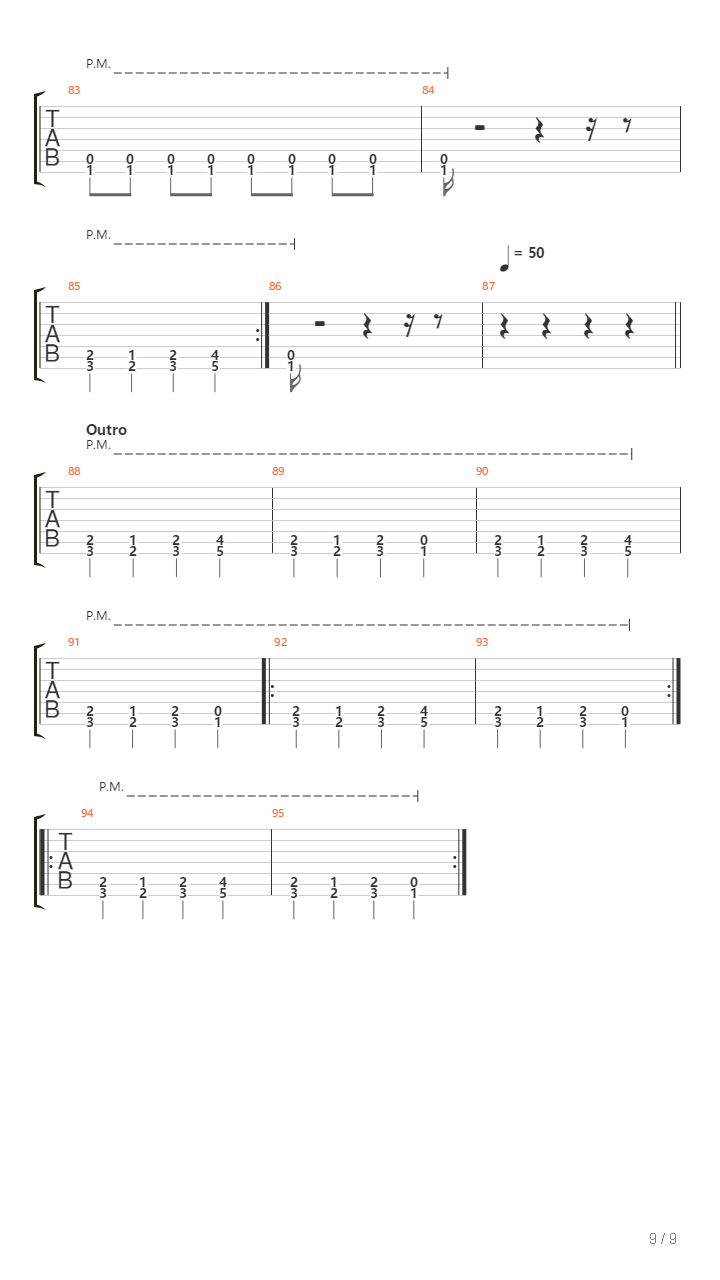 Filius Mulieris Meretricis吉他谱