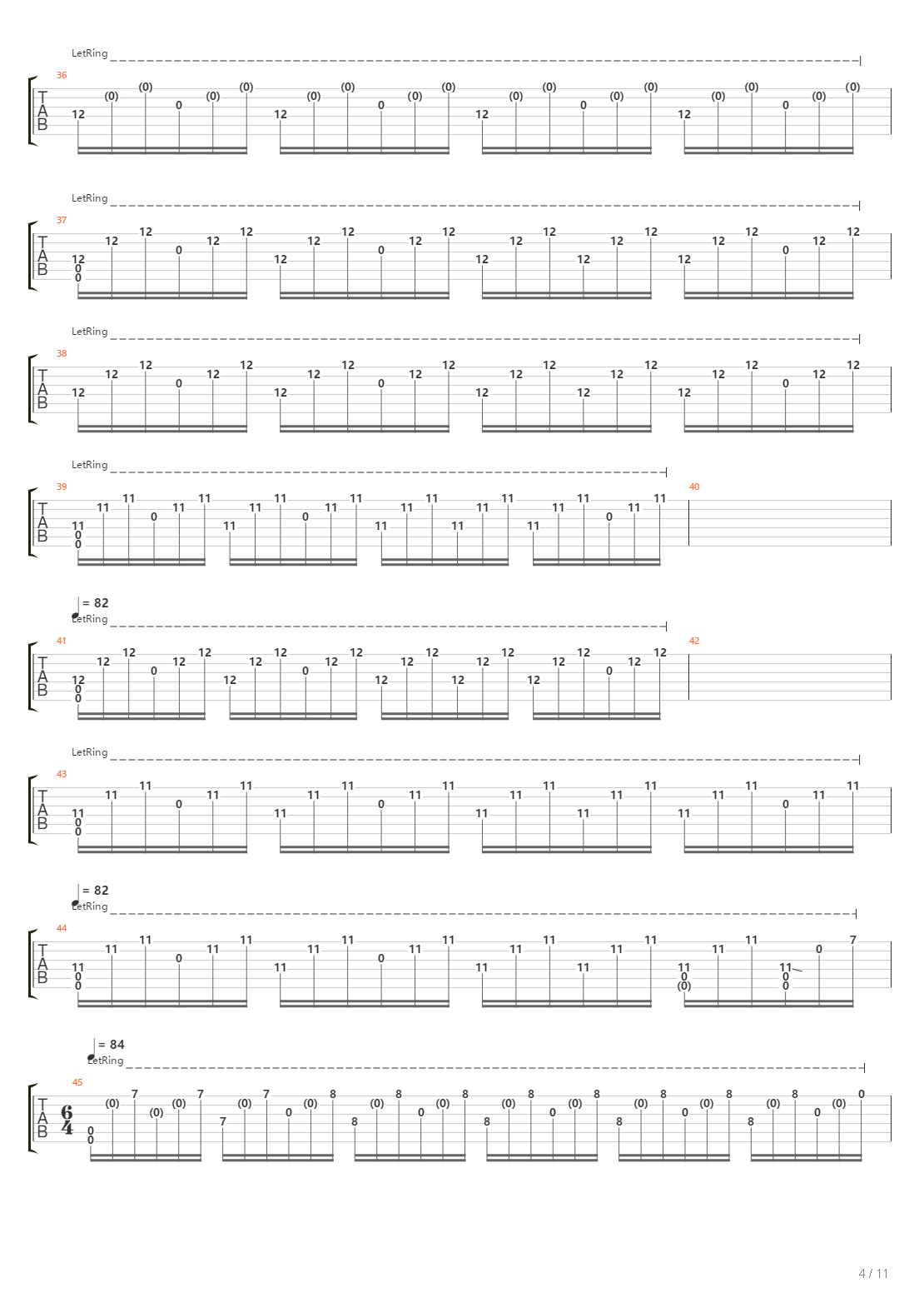 Eulogy For Dead French Composer吉他谱