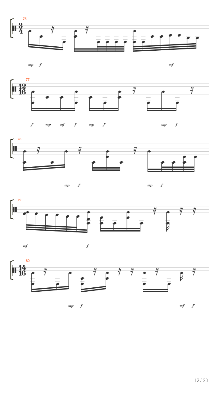 The Strain吉他谱