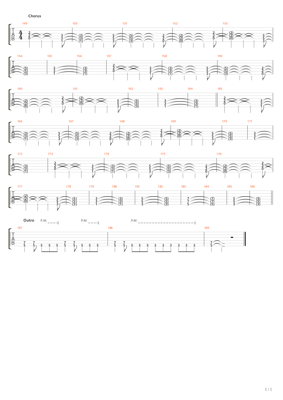 Threshold吉他谱