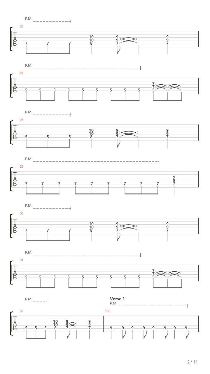 Threshold吉他谱