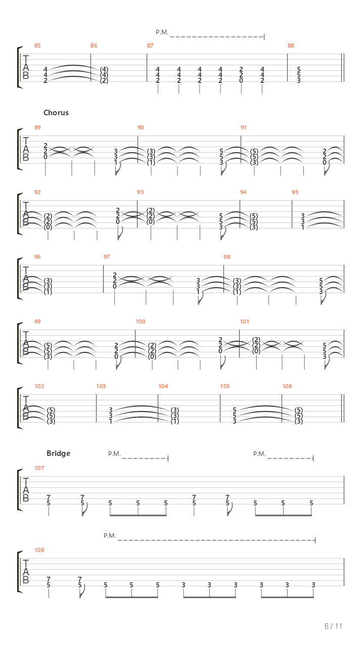 Threshold吉他谱