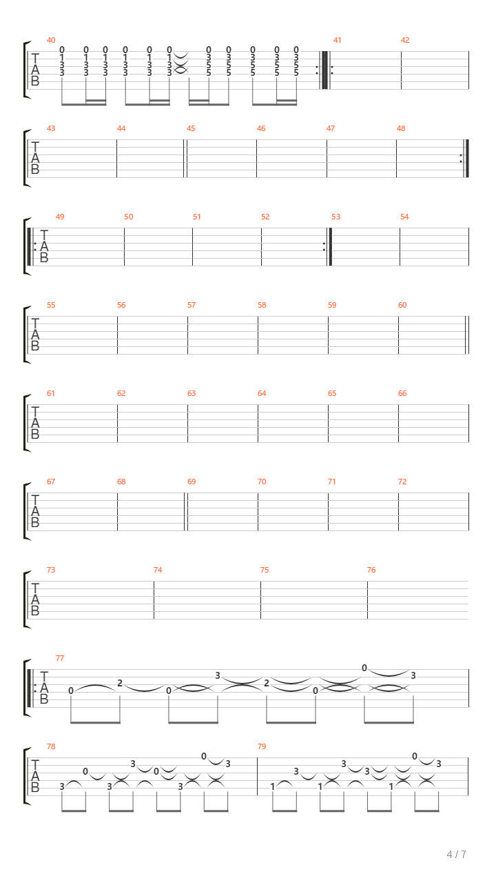 Burning From Both Ends吉他谱