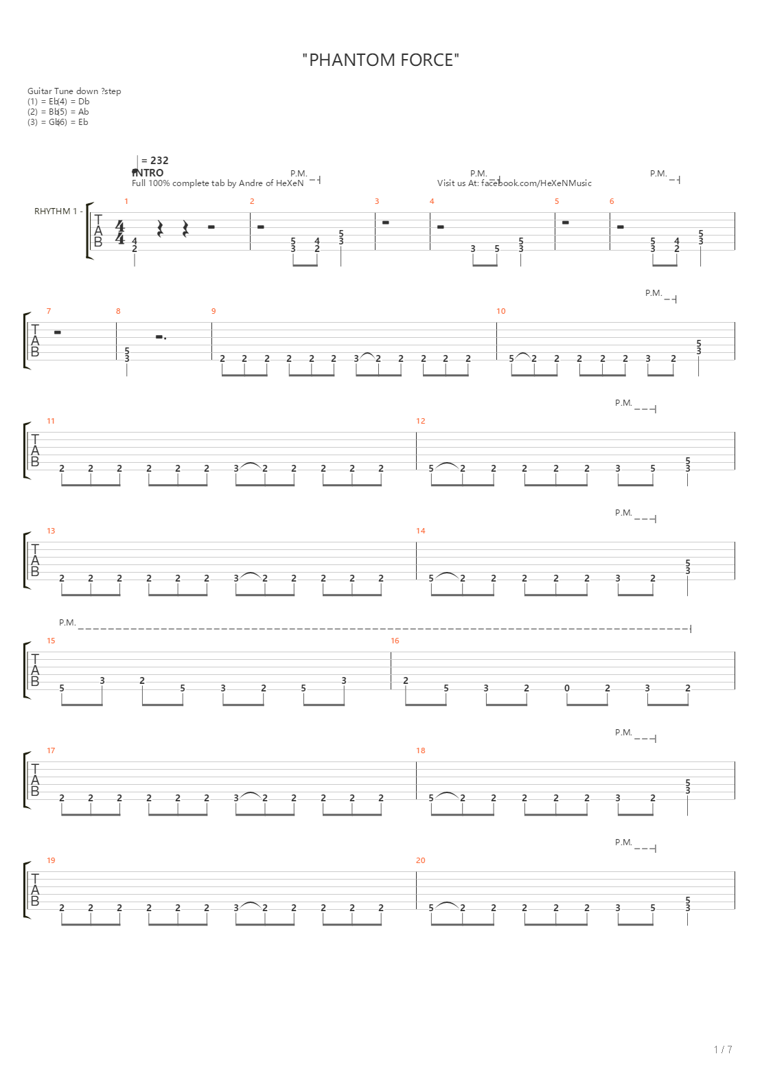 Phantom Force吉他谱
