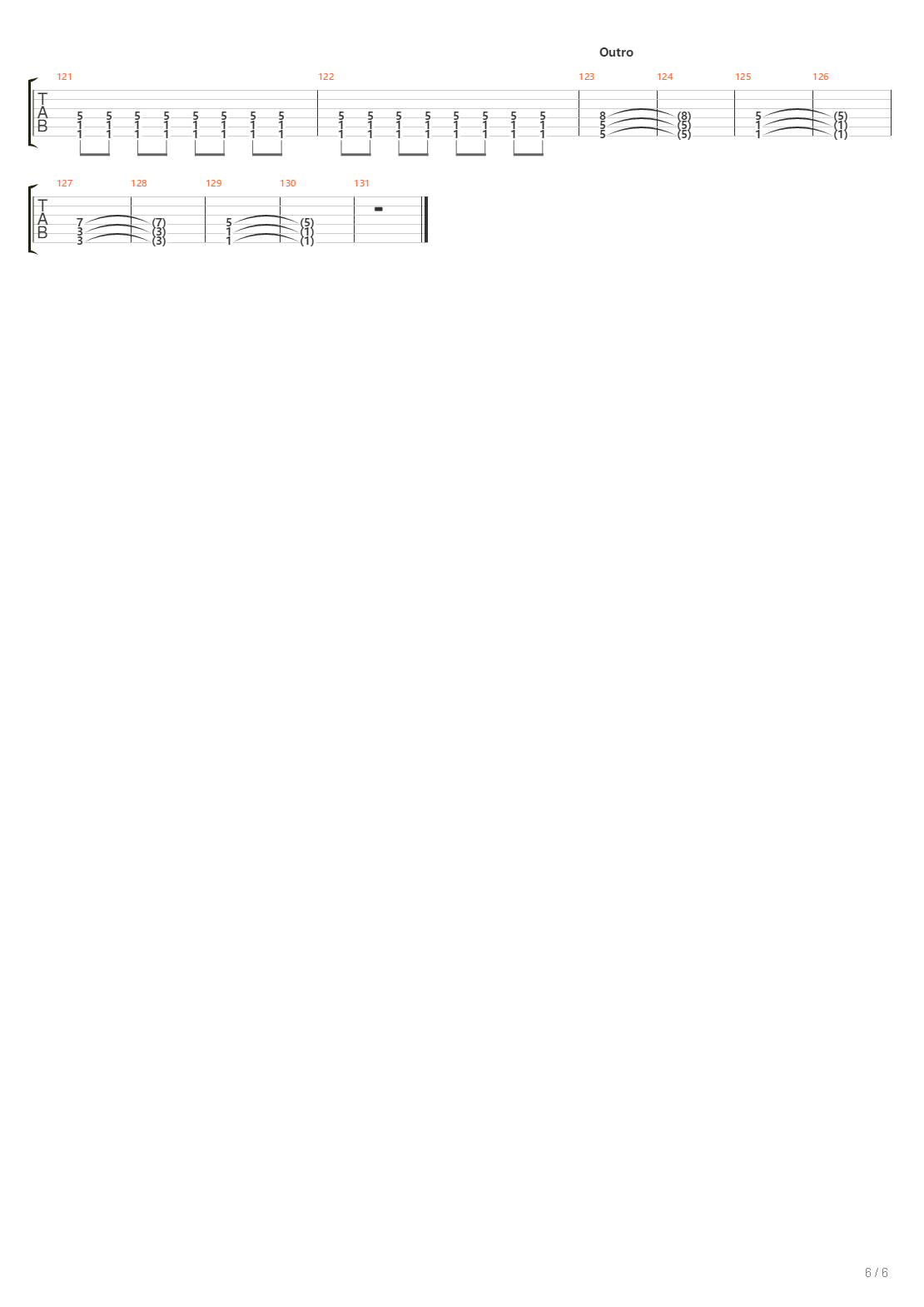 Emptiness吉他谱