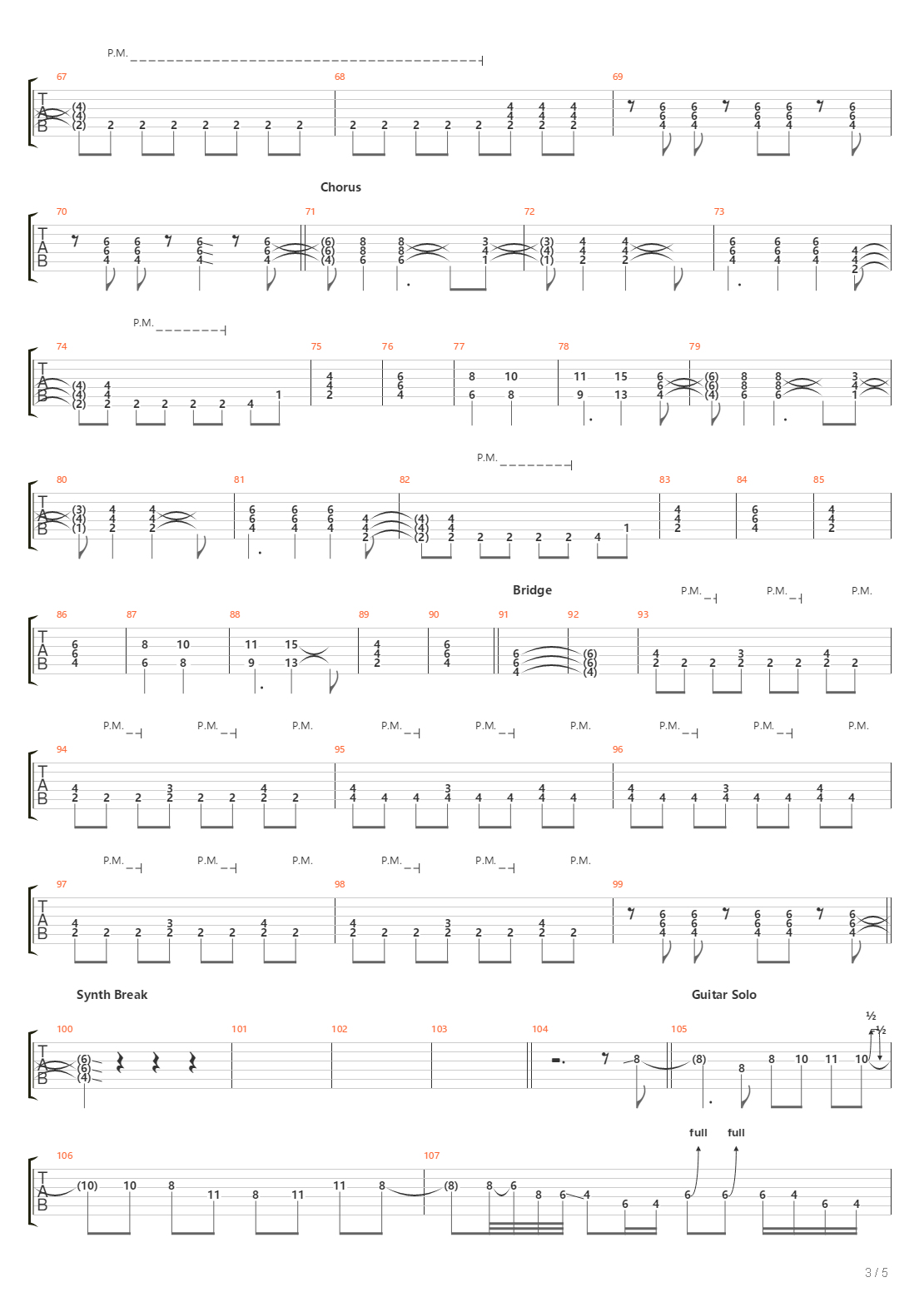 Living On The Run吉他谱