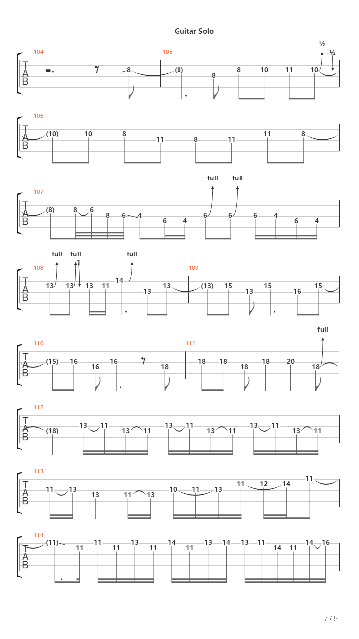 Living On The Run吉他谱