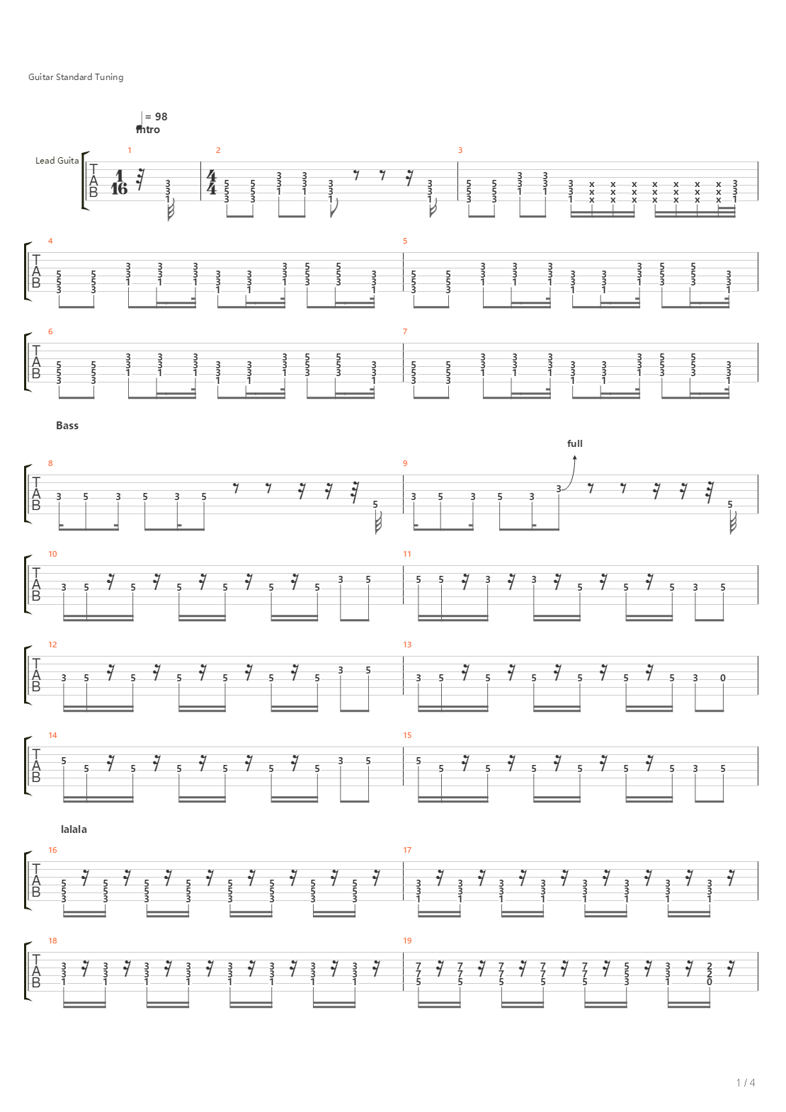 Private Hall Of Shame吉他谱