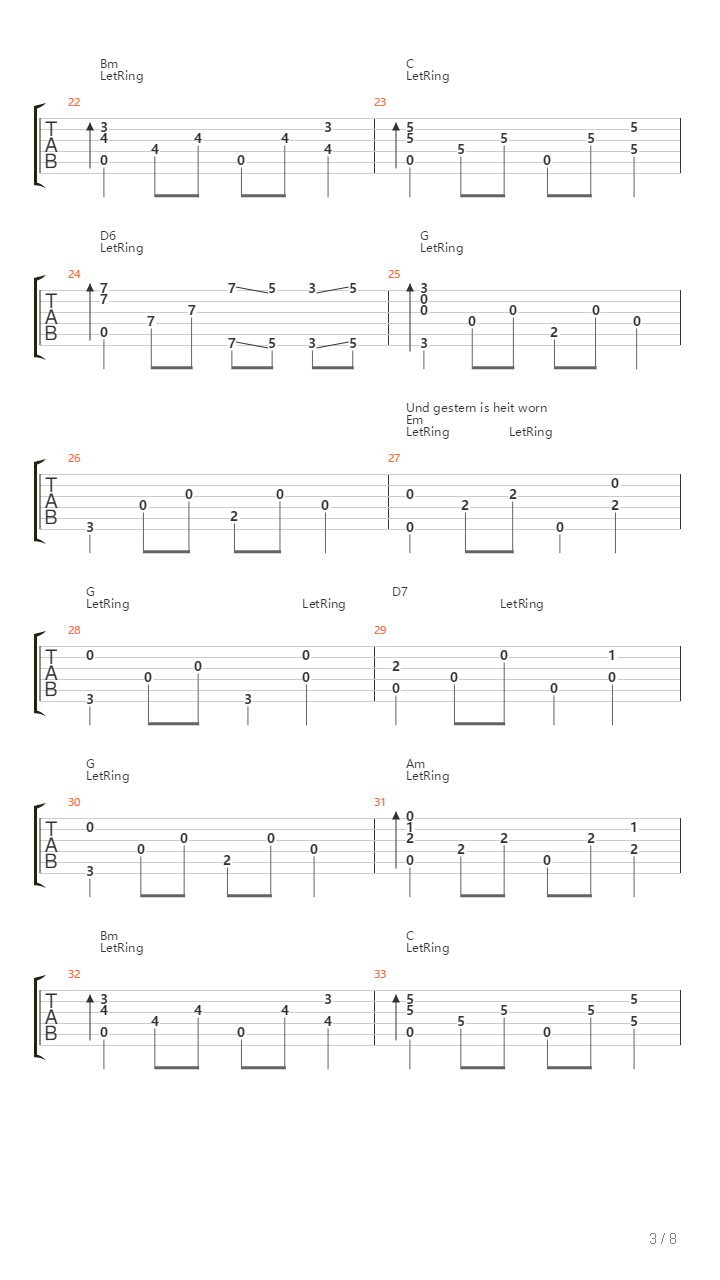 Heast As Net吉他谱