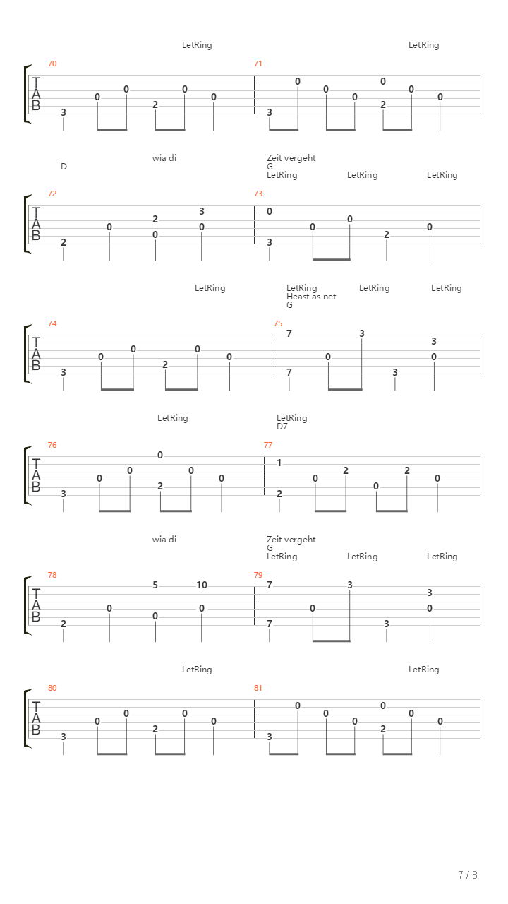 Heast As Net吉他谱