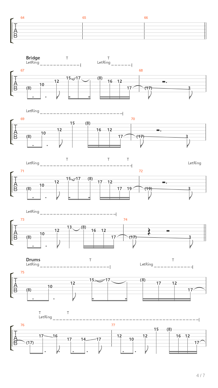 Up Into The Ether吉他谱