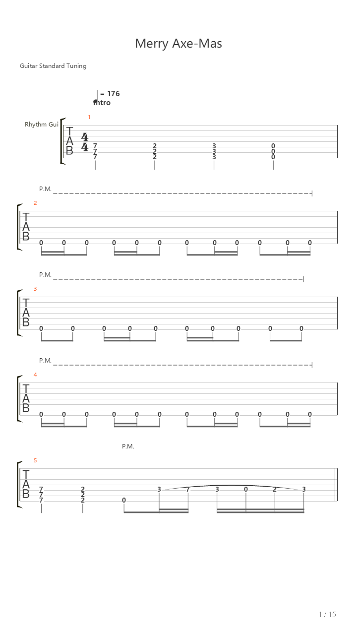 Merry Axe-Mas吉他谱