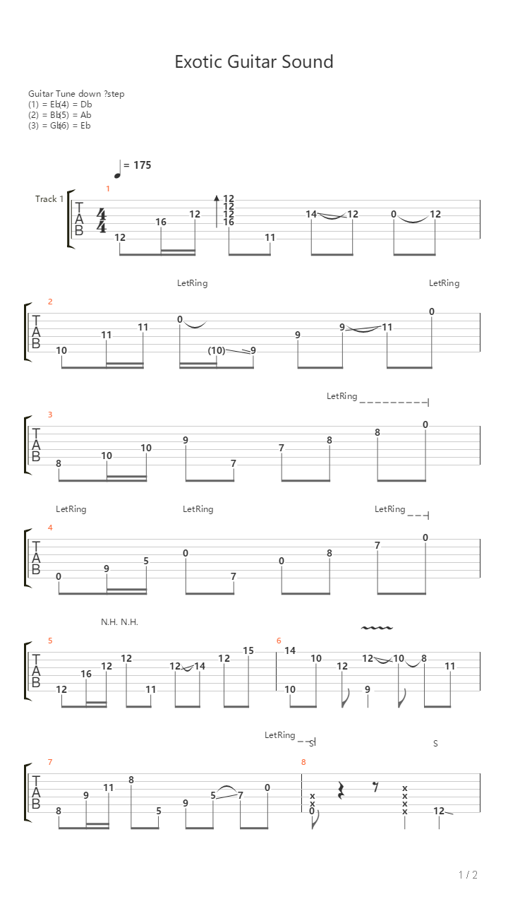Exotic Guitar Sound吉他谱