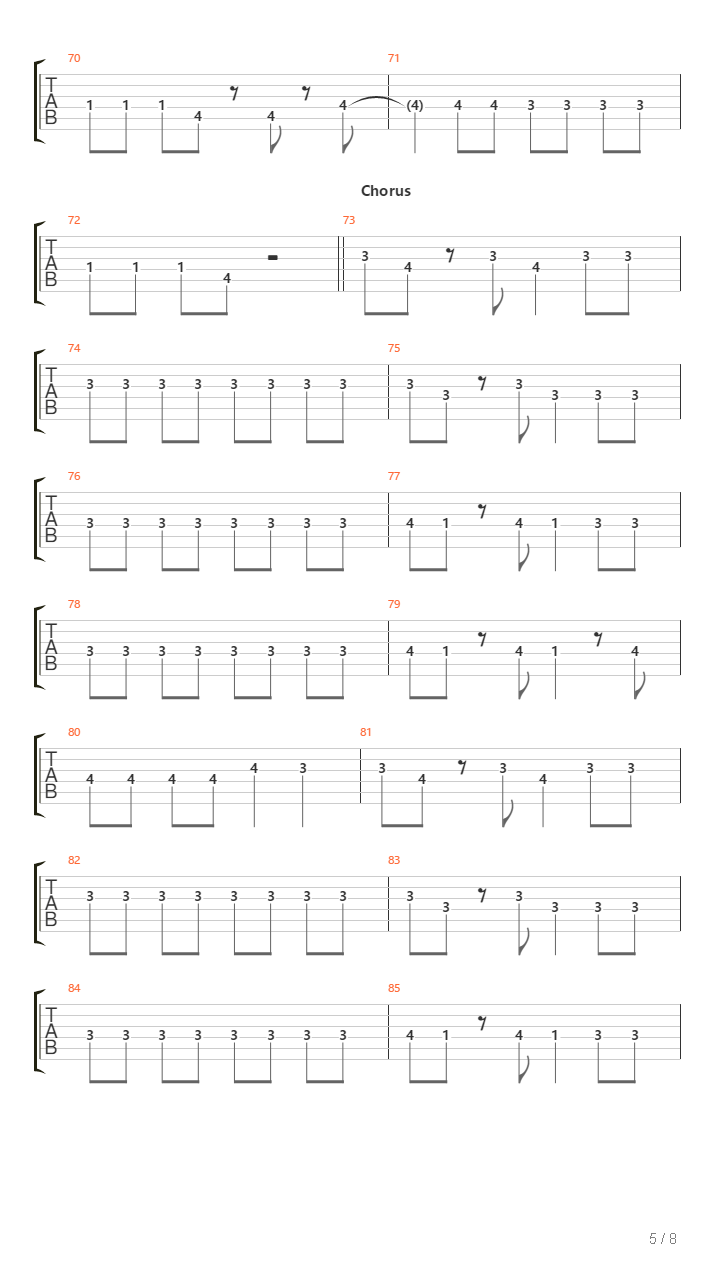 Zero吉他谱