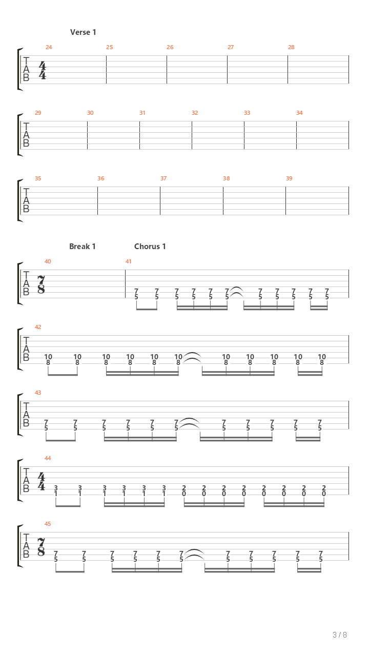 Follow 1St Movement Of The Odyssey吉他谱