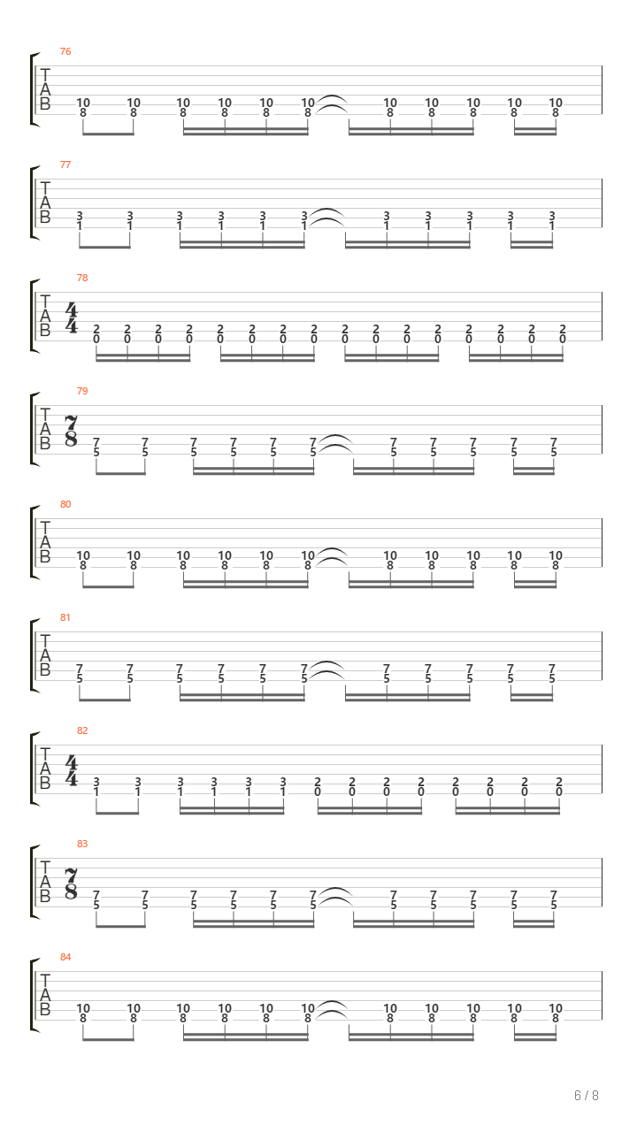 Follow 1St Movement Of The Odyssey吉他谱