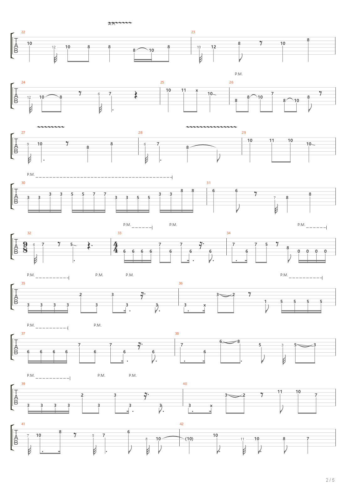 5-Htp吉他谱