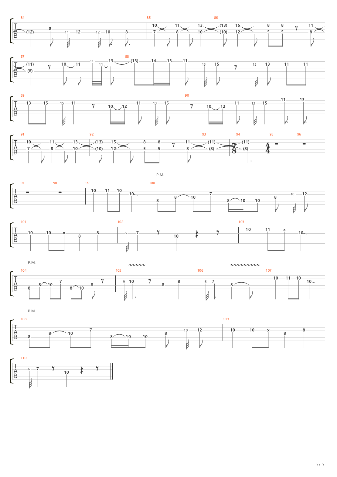 5-Htp吉他谱