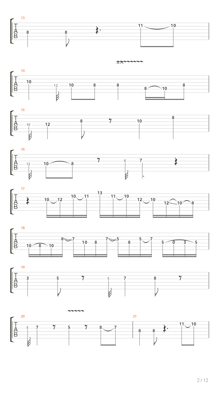 5-Htp吉他谱