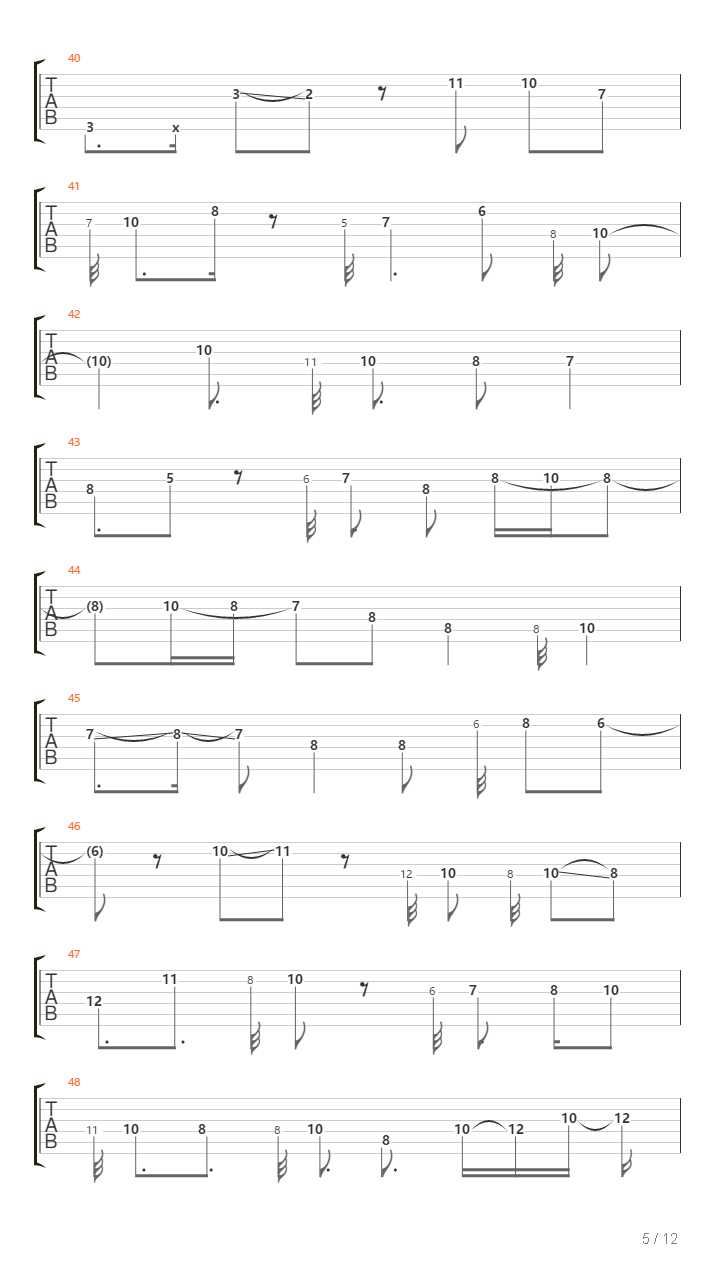 5-Htp吉他谱