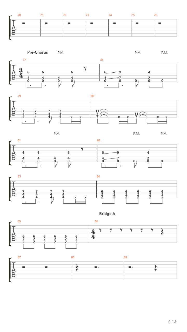 Fireside吉他谱