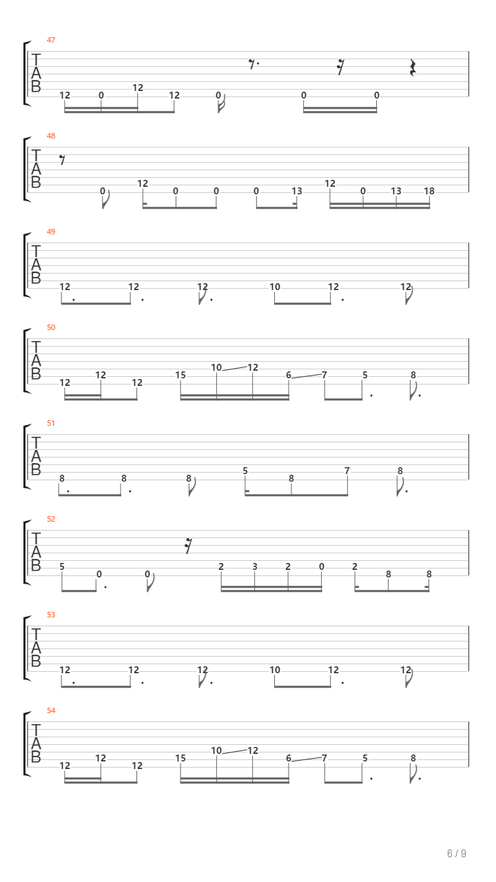 Tapping Out吉他谱