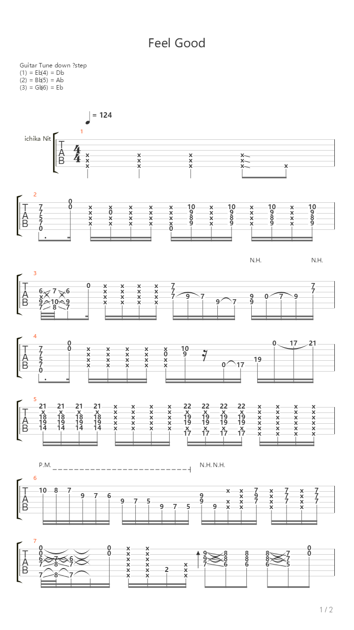 Feel Good吉他谱