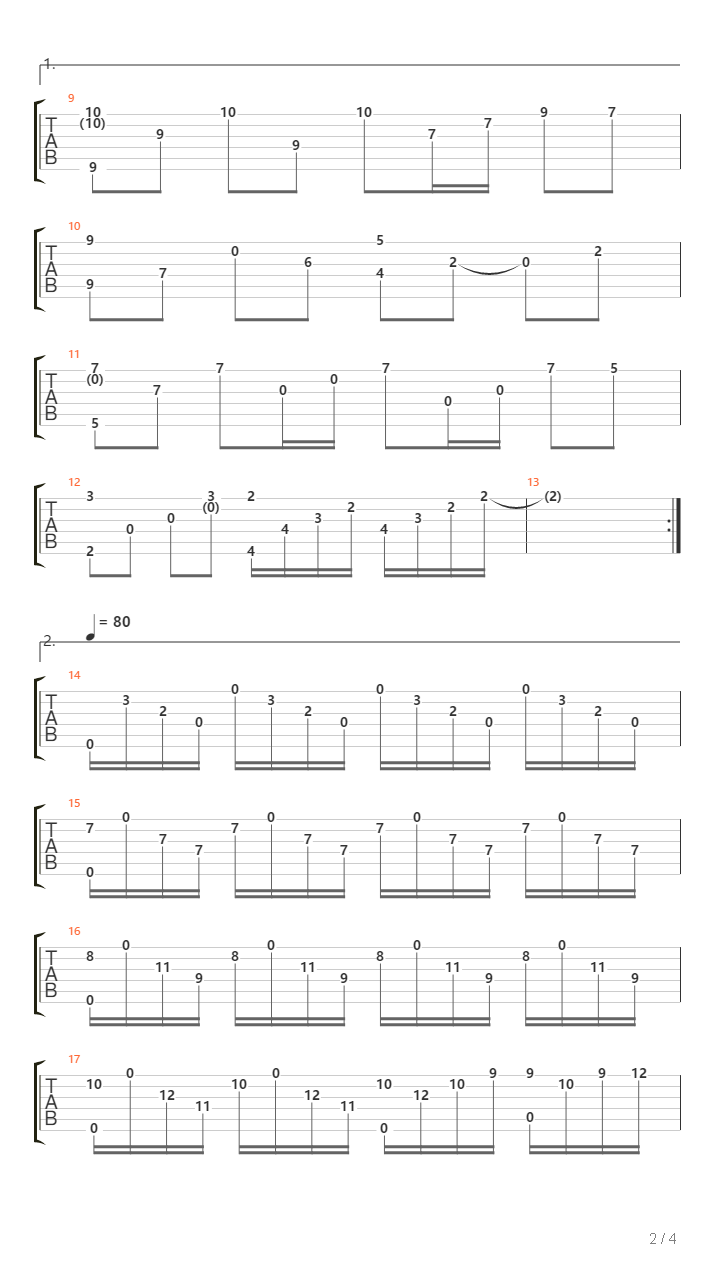 As The Deer吉他谱