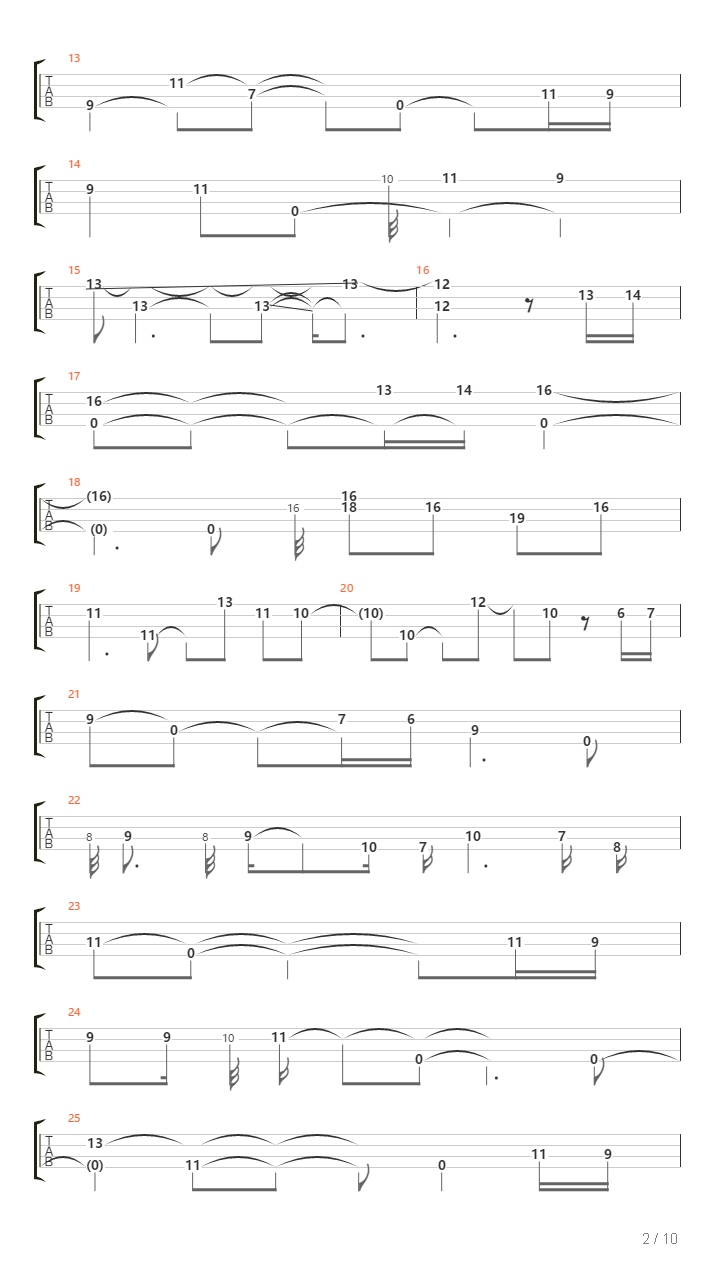 Continuum吉他谱