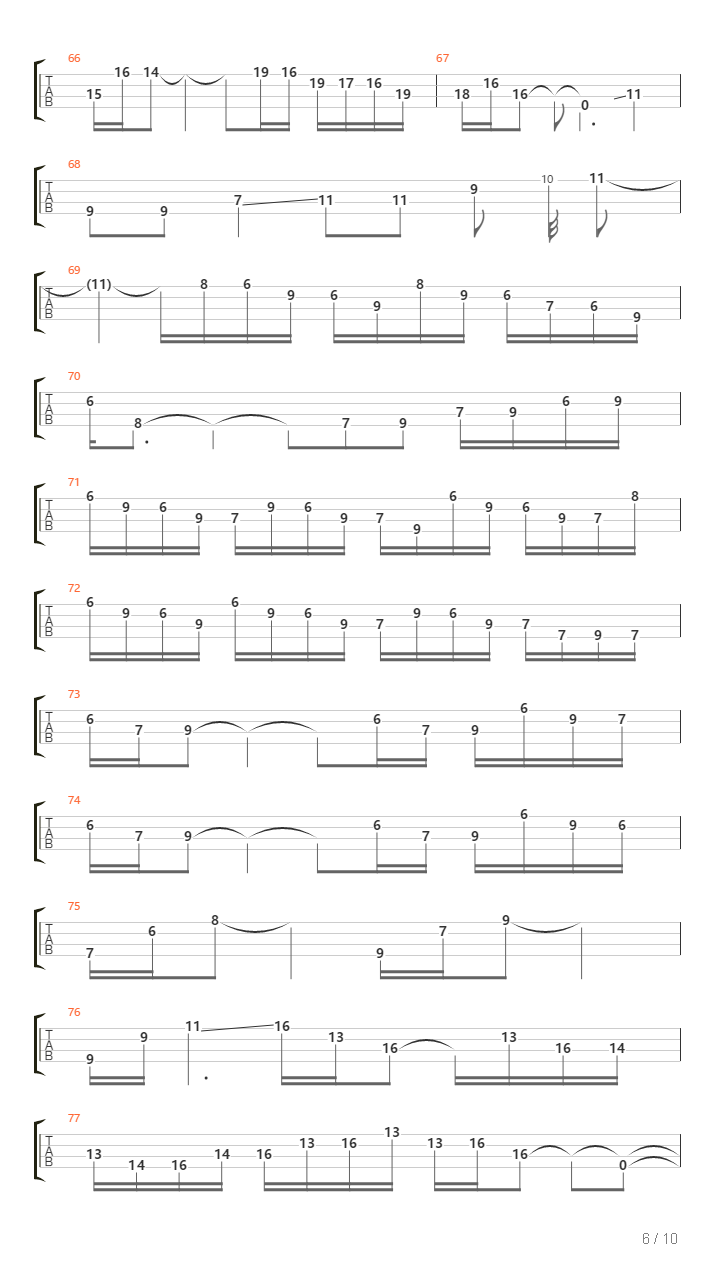 Continuum吉他谱