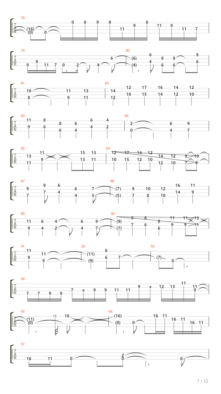 Continuum吉他谱