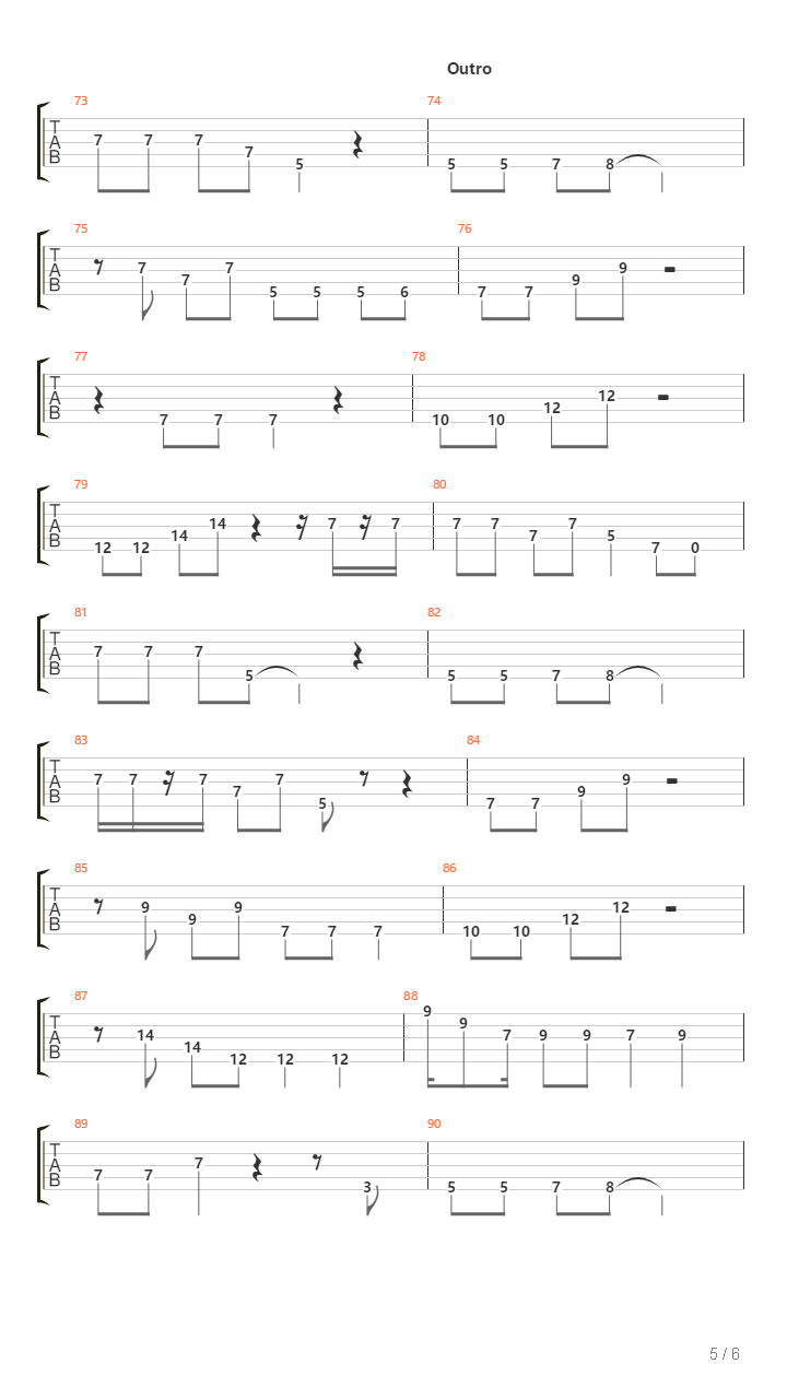 Drifting Along吉他谱