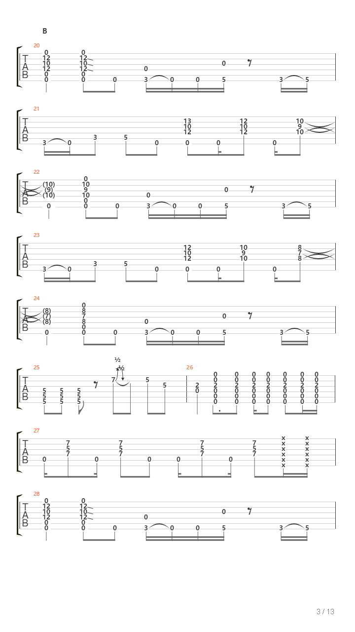 Transformations吉他谱
