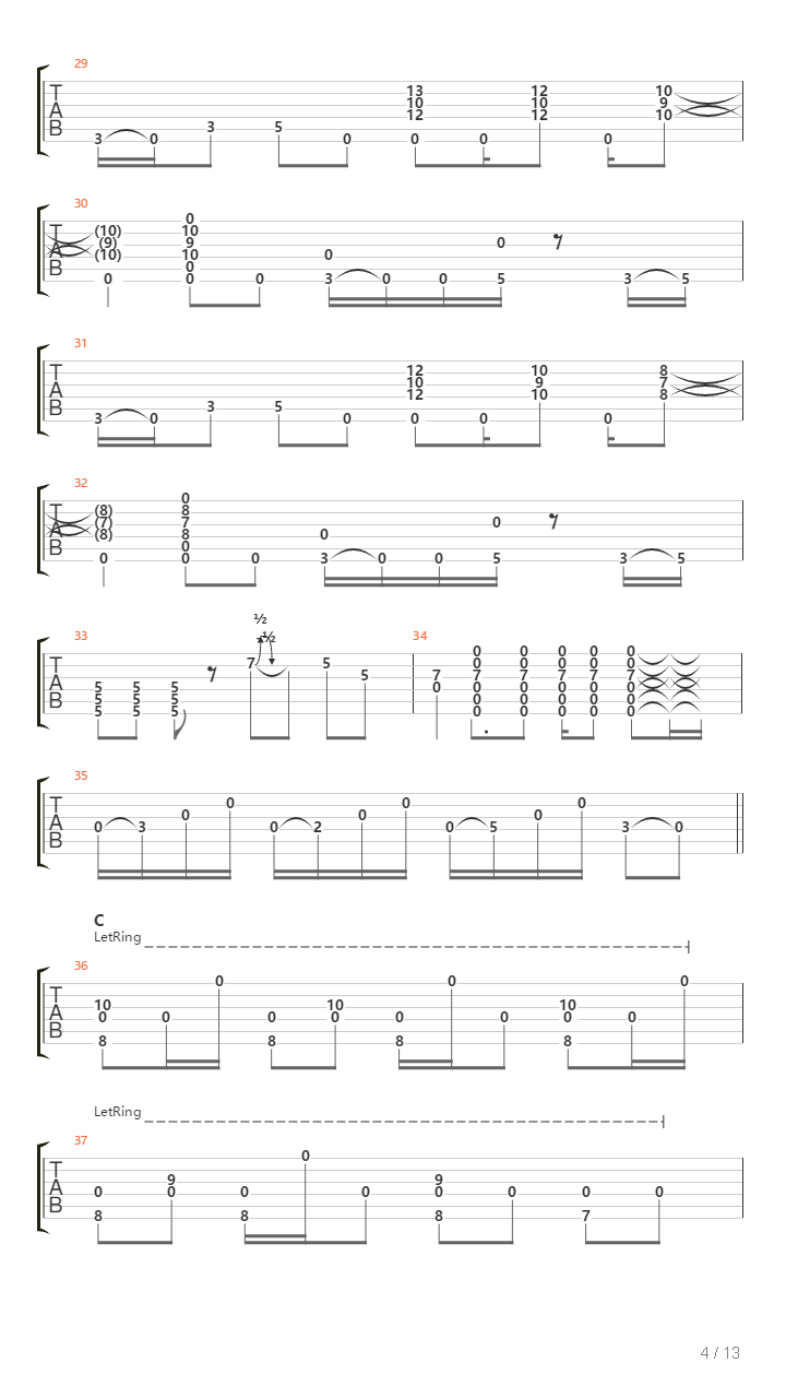 Transformations吉他谱