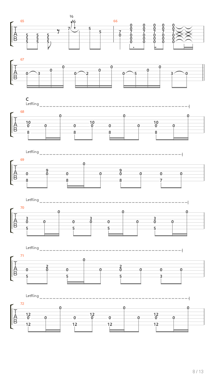 Transformations吉他谱