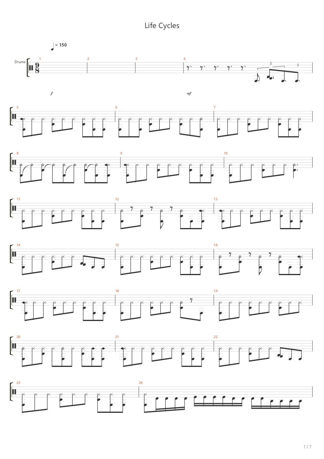 Life Cycles吉他谱