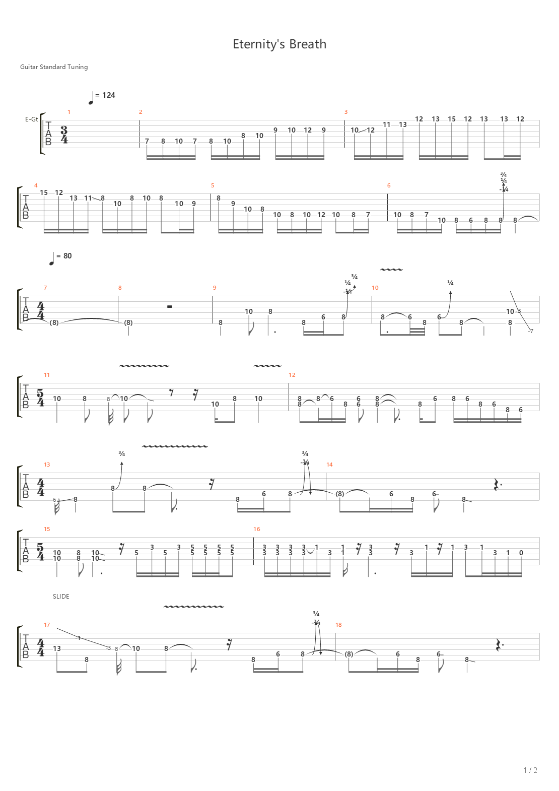 Eternitys Breath吉他谱